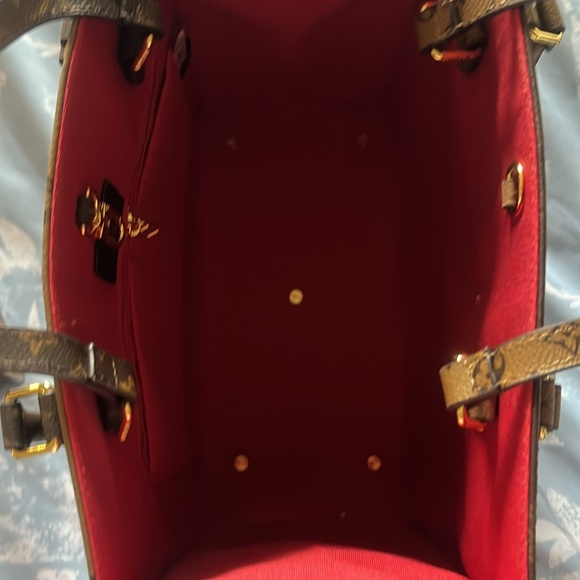 Designer Inspired Coated Canvas Tote Bag - Picture 7 of 9
